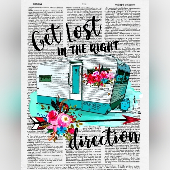 Travel Camper Summer Roadtrip Dictionary Art Print Bundle - Picture 4 of 7